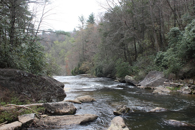 leading to waterfall