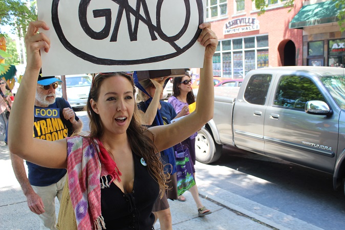 March Against Monsanto protest 2015 Asheville