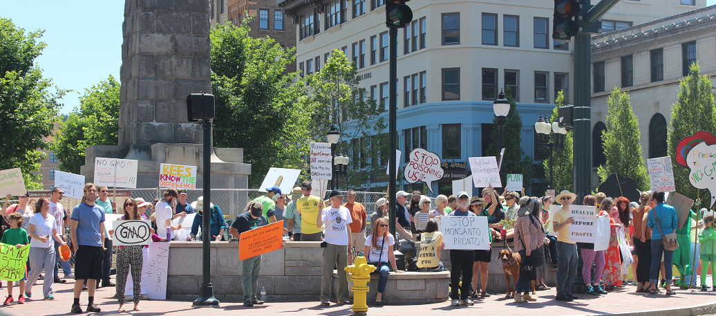 Pack Square Asheville March Against Monsanto